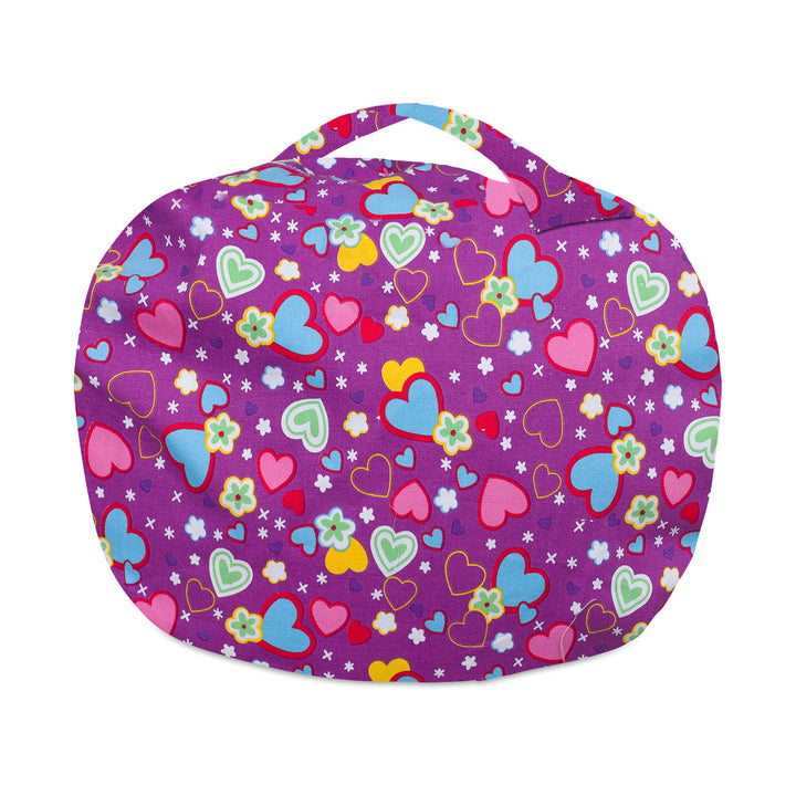 Posh Creations Stuffable Kids Stuffed Animal Storage Bean Bag Chair