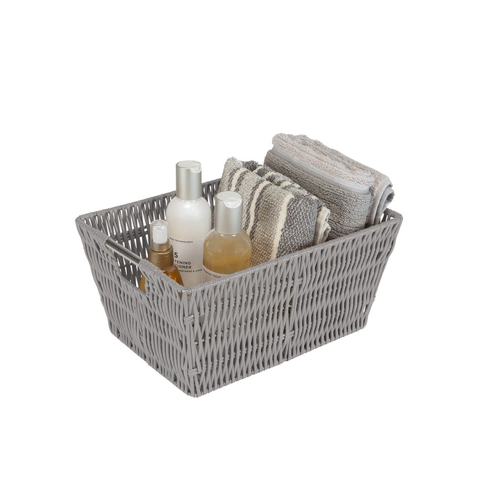 Simplify Woven Rattan Tote Baskets Multi-Size