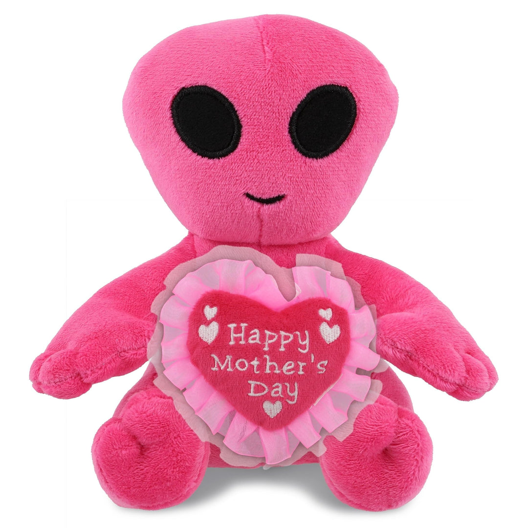 Pink Alien with Heart 6 Inches Polyester