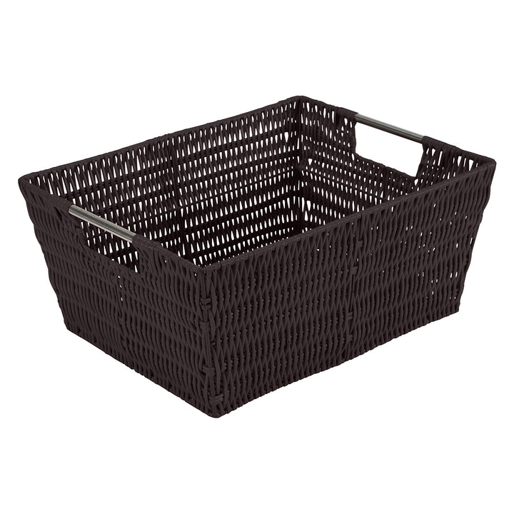 Simplify Woven Rattan Tote Baskets Multi-Size