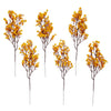 Silk Artificial Baby's Breath Flowers with Stem Orange Babies Bouquets