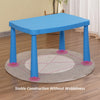 29" w X 21" l Kids Table Plastic Adjustable Activity 29 * 21 Blue