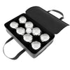 Hey! Play! Petanque/Boules Set for Bocce and More with 8 Steel Tossing Balls, Cochonnet, and Carrying Case- Outdoor Game for Adults and Kids, Silver, 2.875 (80-10606)