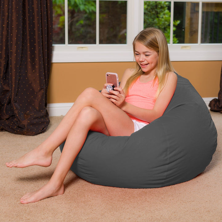 Big Comfy Bean Bag Chair: Posh Beanbag Chairs with Removable