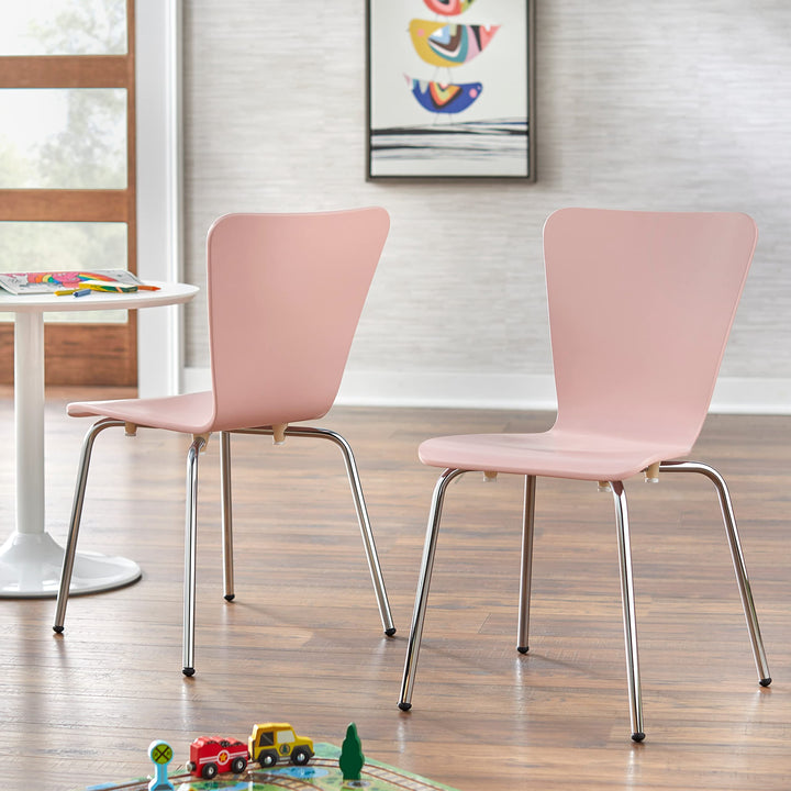 Simple Living Pisa Kids Chair (Set of 2) Pink