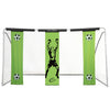 Skywalker Sports 12’ x 7' Soccer Goal with Practice Banners, Green (SSFG12)