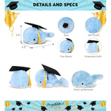 Blue Whale Graduation Plush Toy with Cap W/Tassel 7 Inches