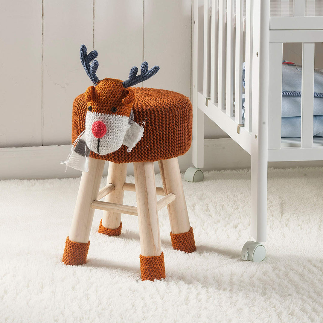 AC Pacific Woodland Deer Stool for Kids Animal Themed Wooden