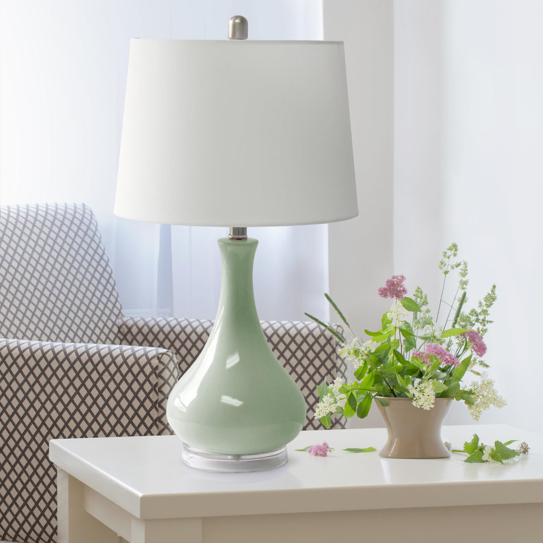 Elegant esigns LT3312-SGE 26.25" Polished Contemporary Ceramic Tear