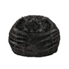 Christopher Knight Home Laraine Furry Glam Black and White Streak Faux Fur 3 Ft. Bean Bag,Black/White,Black/White