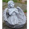 16" Angel Child Wrapped in Wings Religious Outdoor Garden Statue