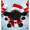 Santa Black Nose Sheep Stuffed Animal Plush with Outfit 6 Inches Red