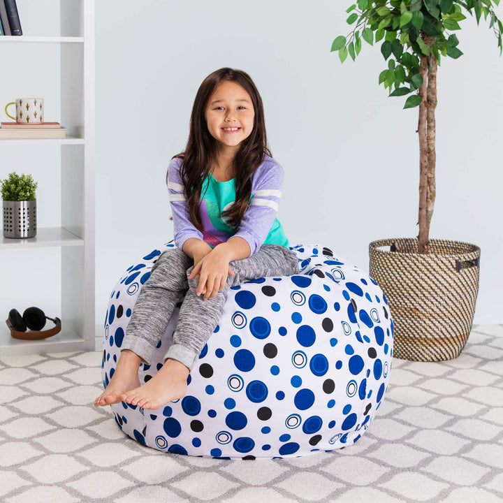 Posh Creations Stuffable Kids Stuffed Animal Storage Bean Bag Chair