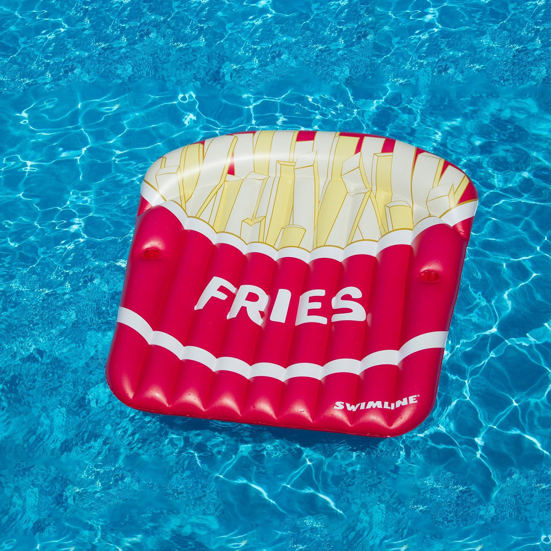 69"" Inflatable French Fries Swimming Pool Float Red Plastic