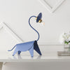 16" Modern Industrial Iron Brachiosaurus Led Kids' Lamp Blue Contemporary Rustic Animal Metal Bulbs Included