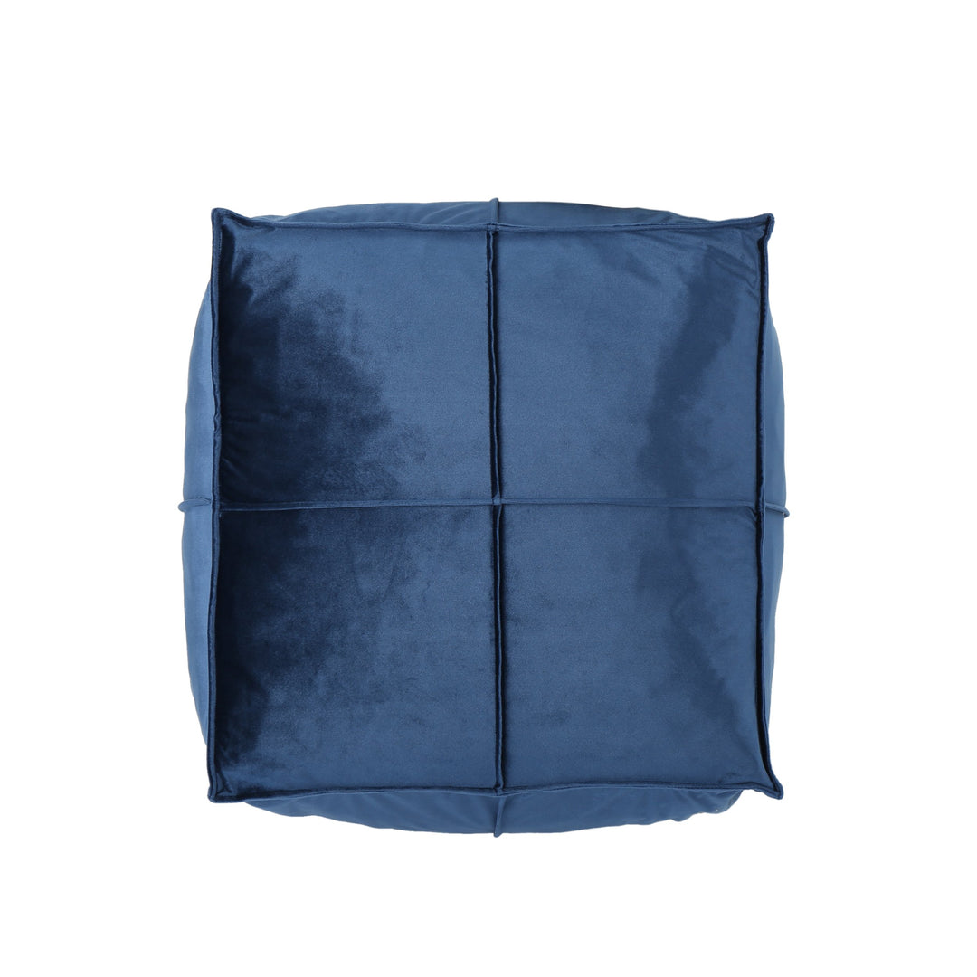 Christopher Knight Home Cytheria Cobalt Velvet Square Bean Bag