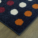 BALTA Mod-Tod Polka Dots Border Kids Area Rug