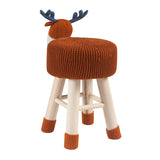 AC Pacific Woodland Deer Stool for Kids Animal Themed Wooden