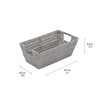 Simplify 11"x6.5"x4.5" Shelf Storage Woven Basket