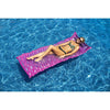 72" Inflatable Pink Bubble Swirled Swimming Pool Air Mattress Float