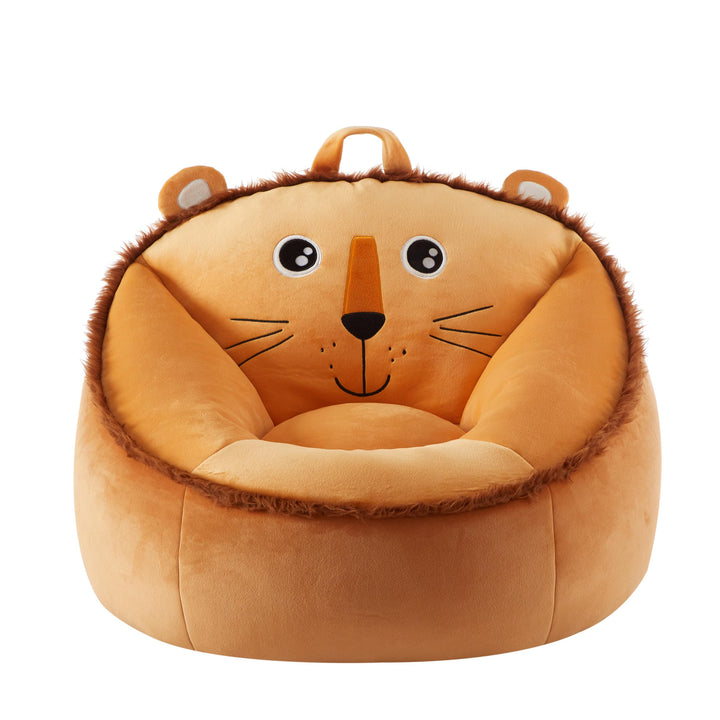 Heritage Kids Micromink Squishy Bean Bag Chair for Kids Ages 3+