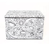 Kid's Coloring Medium Trunk with Lid and Removable Divider (Includes 4