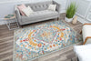 Rugs America Harper HY50J Transitional Distressed Vintage Area Rug 8'0"X10'0", Garden Party