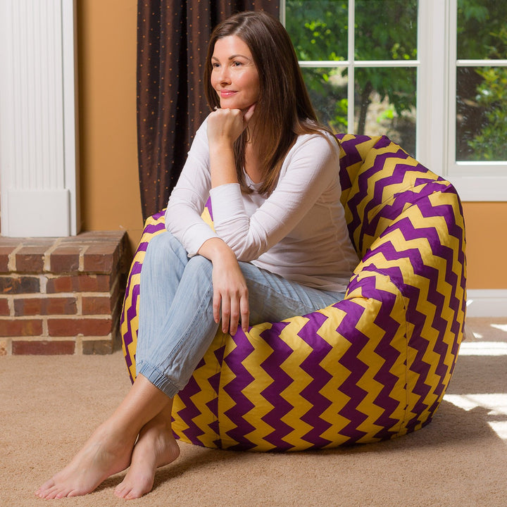 Big Comfy Bean Bag Chair: Posh Beanbag Chairs with Removable