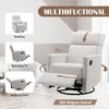 Multi-Function Upholstered Rocker Nursery Chair Swivel Recliner