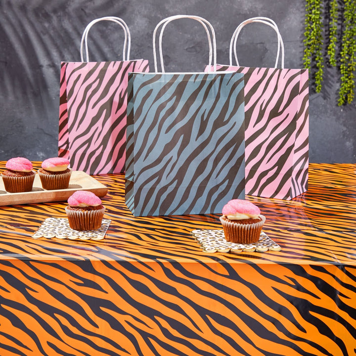 Tiger Print Tablecloths for Jungle Safari Birthday rty (54 X in 4