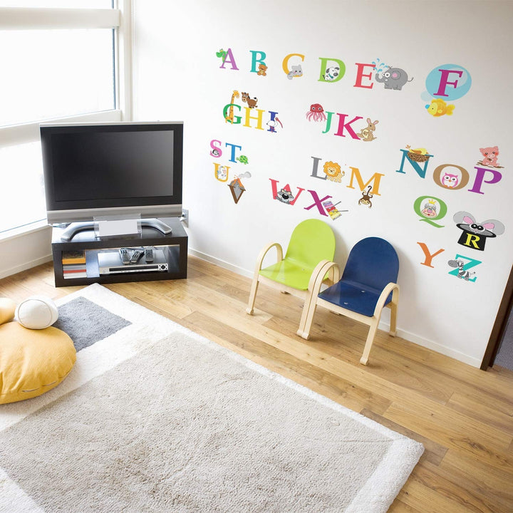 Kids Learning Alphabets Wall Sticker Nursery Art Decal