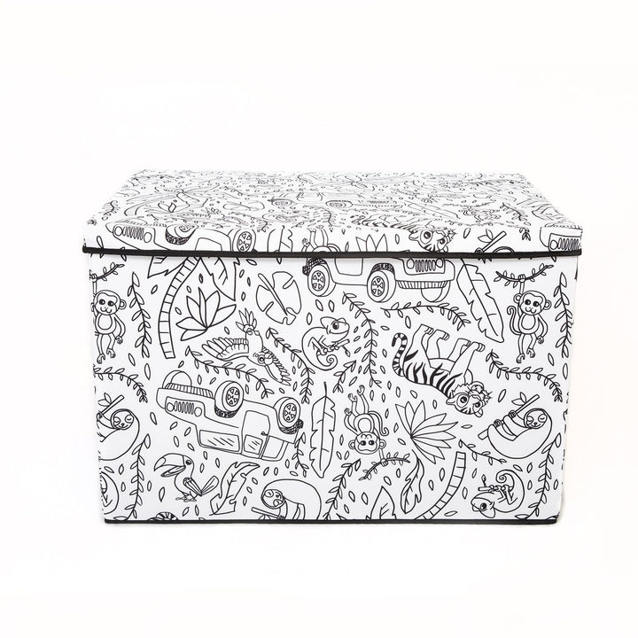 Baum - Kid's Medium Coloring Lidded Trunk Includes Removeable Divider