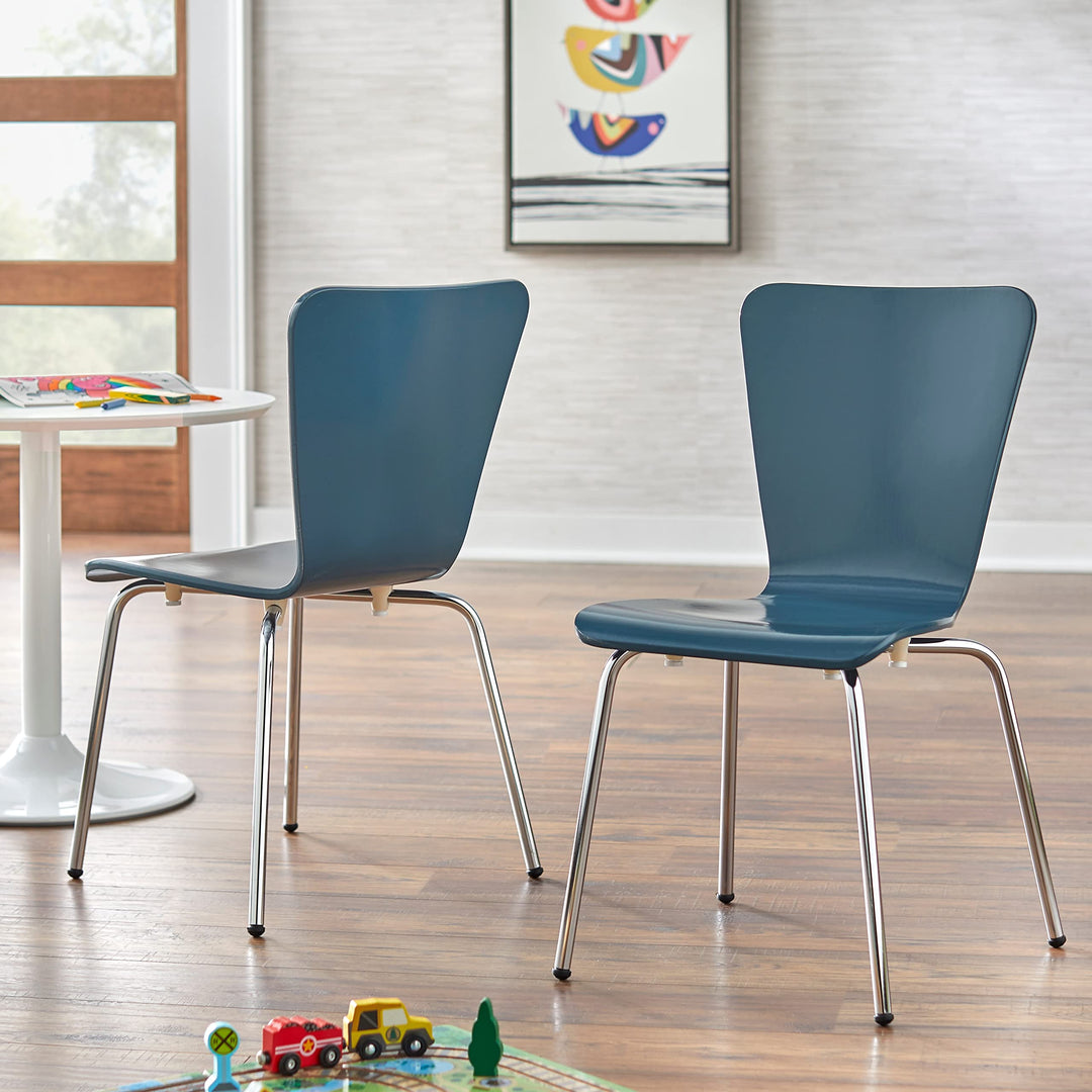 Simple Living Pisa Kids Chair (Set of 2) Midnight Blue