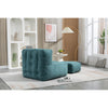 Bean Bag Chair Lazy Sofa with Memory Foam and Ottoman Green Modern