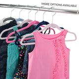 Simplify 100 Pack Kids Velvet Hangers | Slim | Non-Slip Design | Space