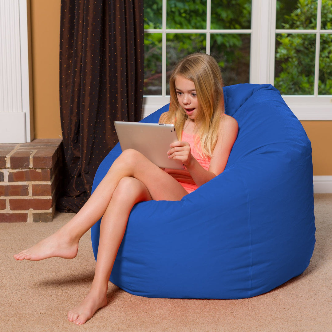 Big Comfy Bean Bag Chair: Posh Beanbag Chairs with Removable