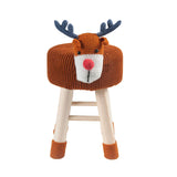 AC Pacific Woodland Deer Stool for Kids Animal Themed Wooden