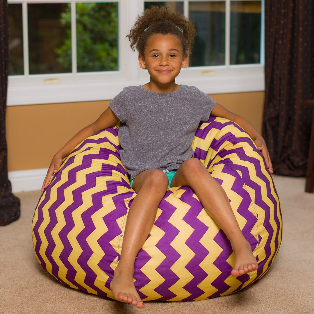 Big Comfy Bean Bag Chair: Posh Beanbag Chairs with Removable