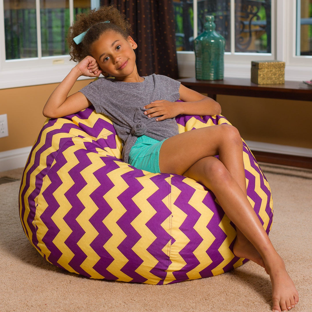 Big Comfy Bean Bag Chair: Posh Beanbag Chairs with Removable