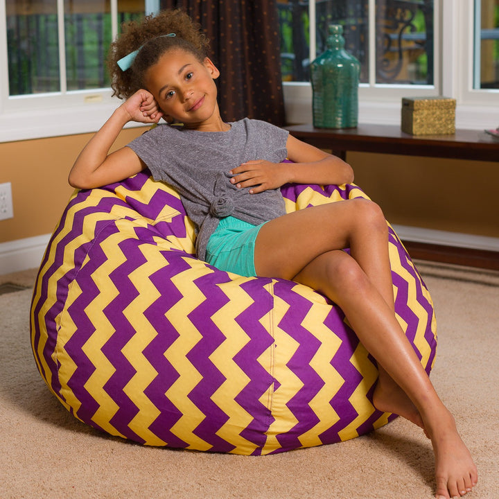 Big Comfy Bean Bag Chair: Posh Beanbag Chairs with Removable