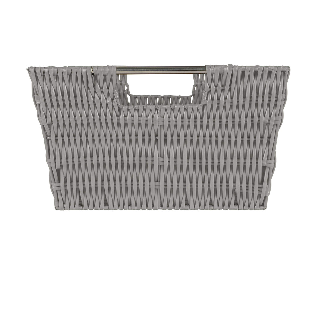 Simplify Woven Rattan Tote Baskets Multi-Size