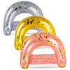 Inflatable Pool Float Chair Filled with Sparkle Confetti 3 Pack â€Ž48 X 38 12 Inches Gold Pink Silver Plastic