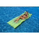 72" Inflatable Lime Green Bubble Swirled Swimming Pool Air Mattress