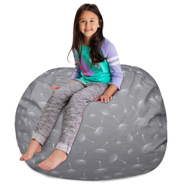 Posh Creations Kids Stuffed Animal Storage Bean Bag Chair Cover