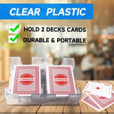 Cards Game Set with 2-Deck Red Point Values A Revolving Card