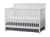 Oxford Baby Montauk 4-in-1 Convertible Crib, Barn White, GreenGuard Gold Certified