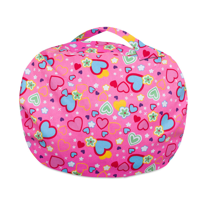 Posh Creations Stuffable Kids Stuffed Animal Storage Bean Bag Chair