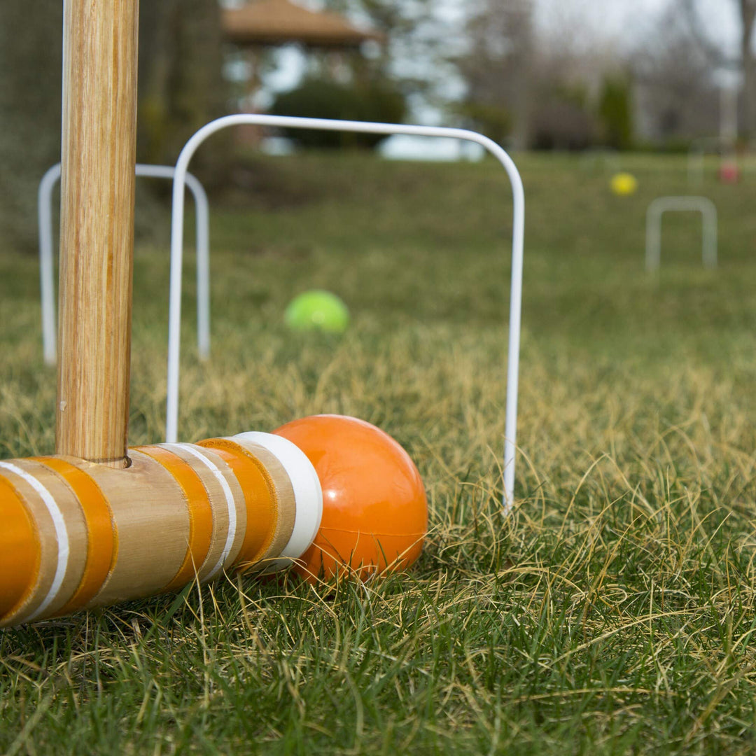 Complete Croquet Set with Carrying Case - Multicolor 3" Ball Boys