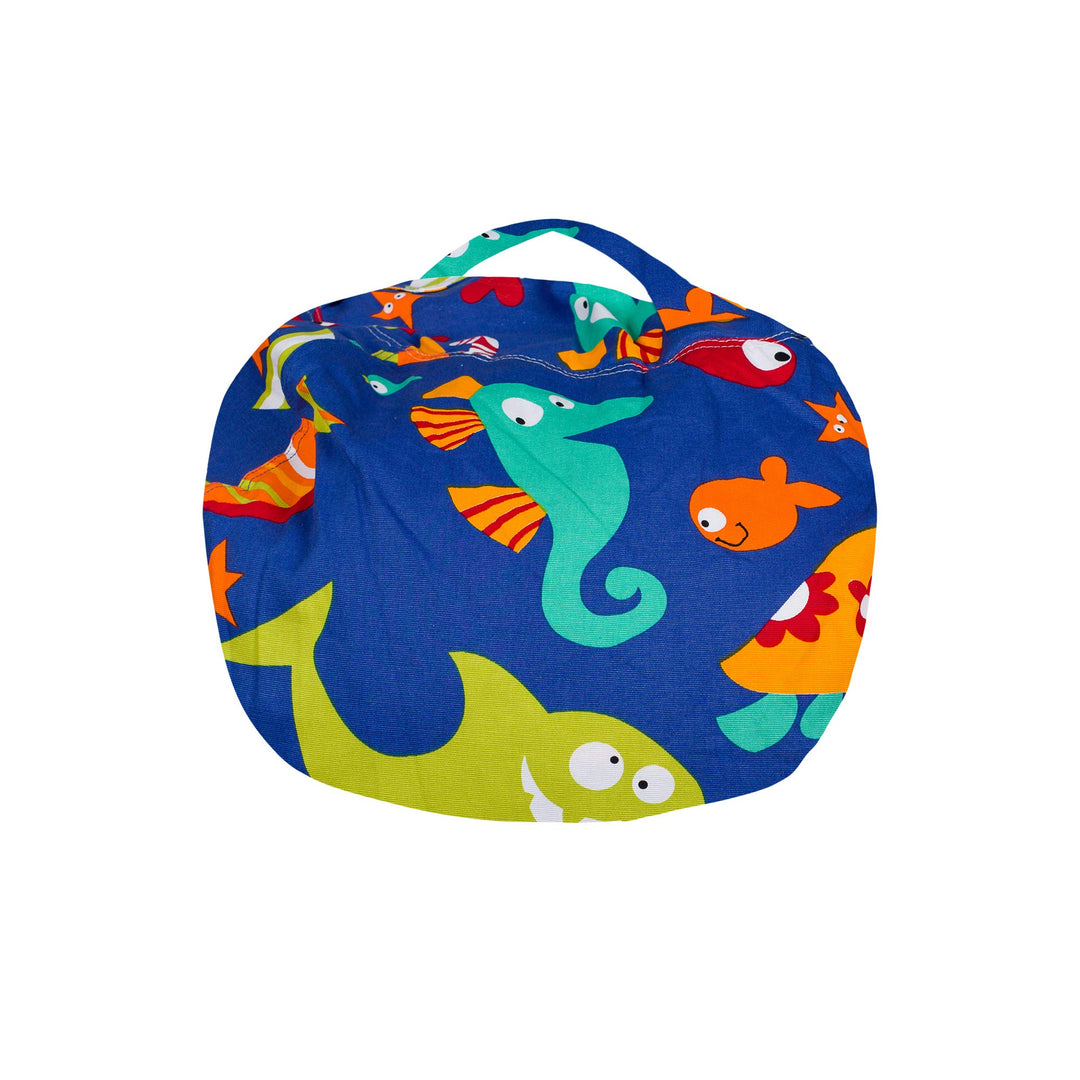 Posh Creations Stuffable Kids Stuffed Animal Storage Bean Bag Chair