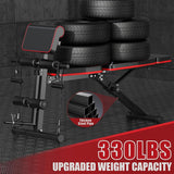 Weight Bench Adjustable Foldable 7 Positions Capacity Full Body